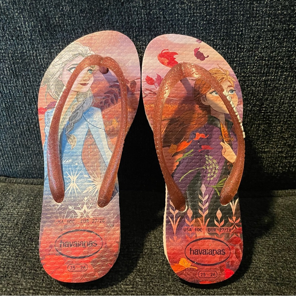 Havaianas Brown and Pink Flip Flop Sandals